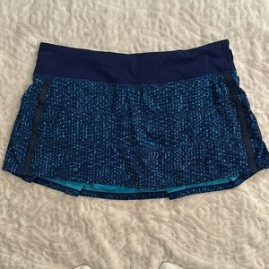 Lululemon Pace Revival Skirt Blue/Turquoise Size 10